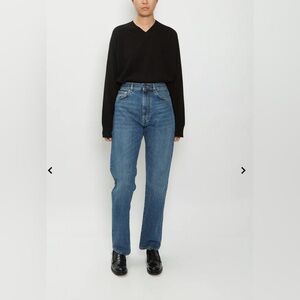 Loulou Studio Wular Jeans in Blue.